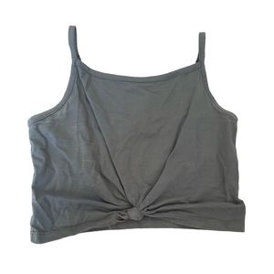 Etiquette grey crop top size small